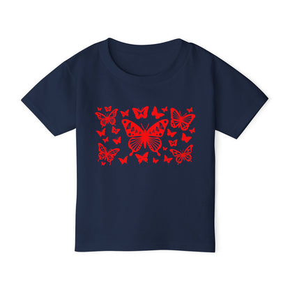 Red Native Butterflies Toddler T-Shirt