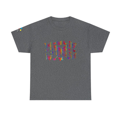 Metallic Rainbow Rain Butterflies Gildan Unisex Tee