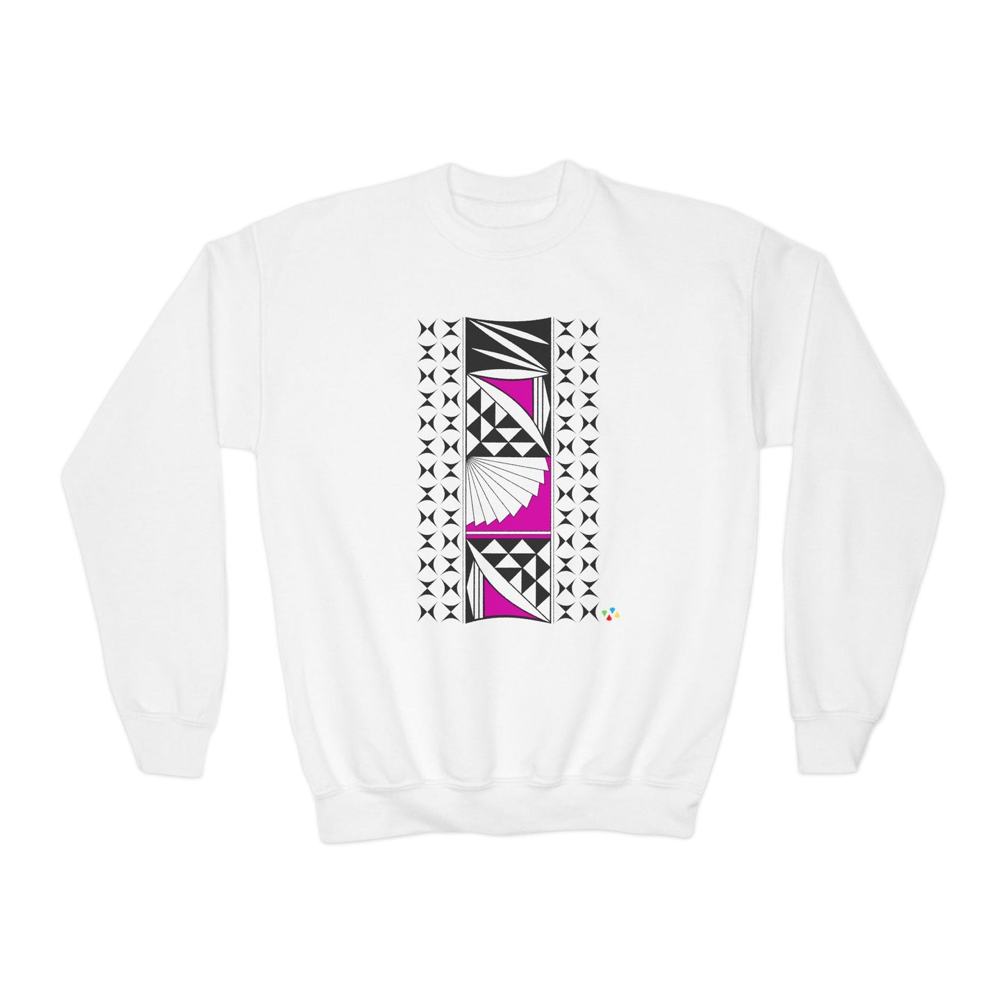 Southwest Sunrise in Pink Youth Crewneck Sweatshirt