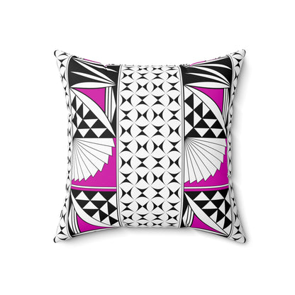 Southwest Sunrise in Pink Square Pillow