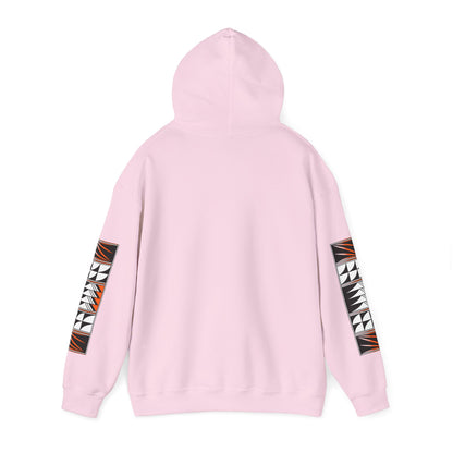 Blessed Feathers in Orange Unisex Hoodie