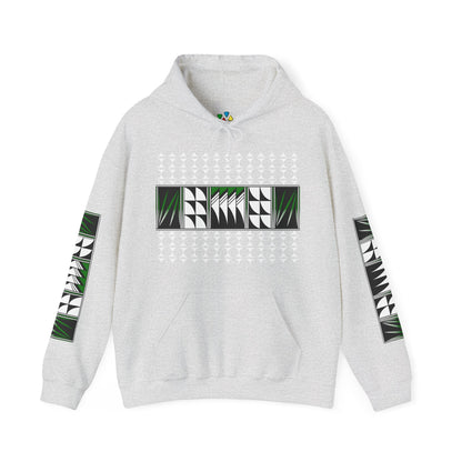 Blessed Feathers in Green Unisex Hoodie