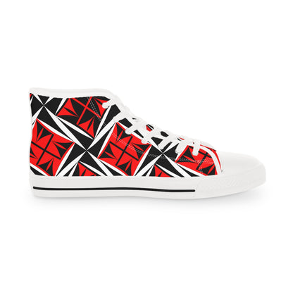 Sacred Winds in Red High Top Sneakers