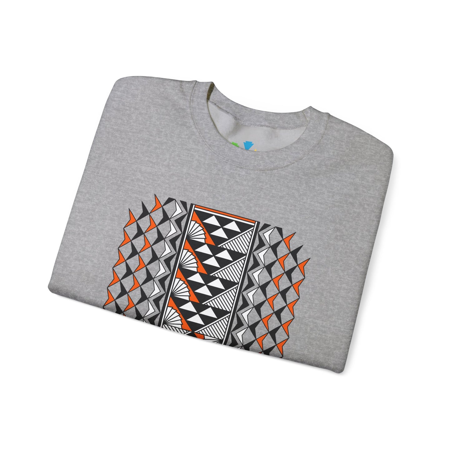 Sun and Rain in Orange Unisex Sweatshirt