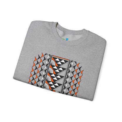 Sun and Rain in Orange Unisex Sweatshirt