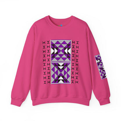 Sacred Mountains in Purple Unisex Sweatshirt