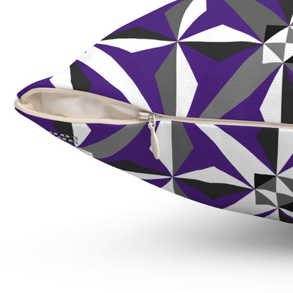 Morning Star in Purple Square Pillow