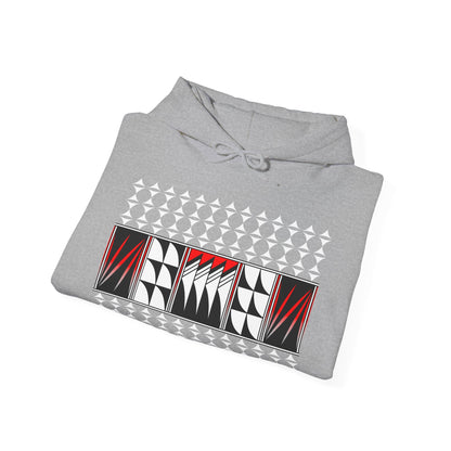 Blessed Feathers in Red Unisex Hoodie