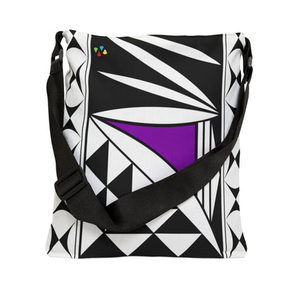 Purple Southwest Sunrise Adjustable Tote Bag