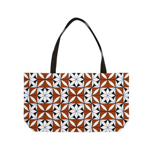 Native Snowflake Weekender Tote Bag