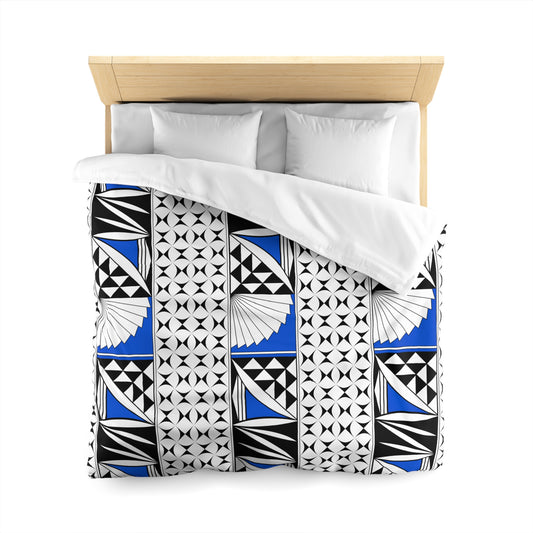 Southwest Sunrise in Blue Microfiber Duvet Cover