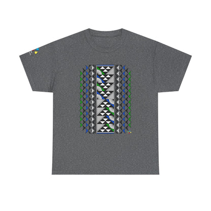 Sun and Rain in Blue/Green Gildan Unisex Tee