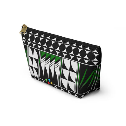 Blessed Feathers in Green Pouch w T-bottom