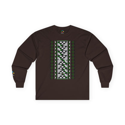Sun and Rain in Green Unisex Long Sleeve Tee