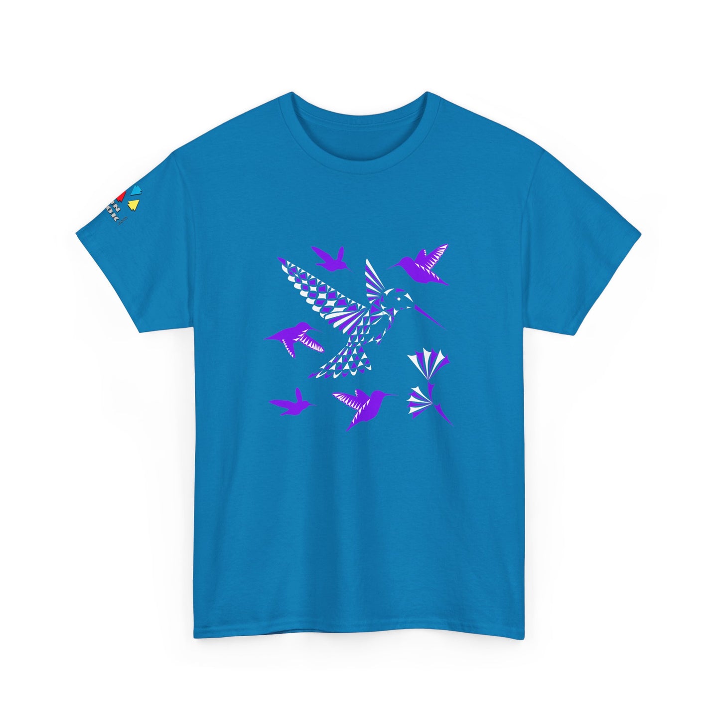 Hummingbird Blessing in Purple Gildan Unisex Tee
