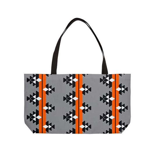 Native Stories in Orange Weekender Tote Bag