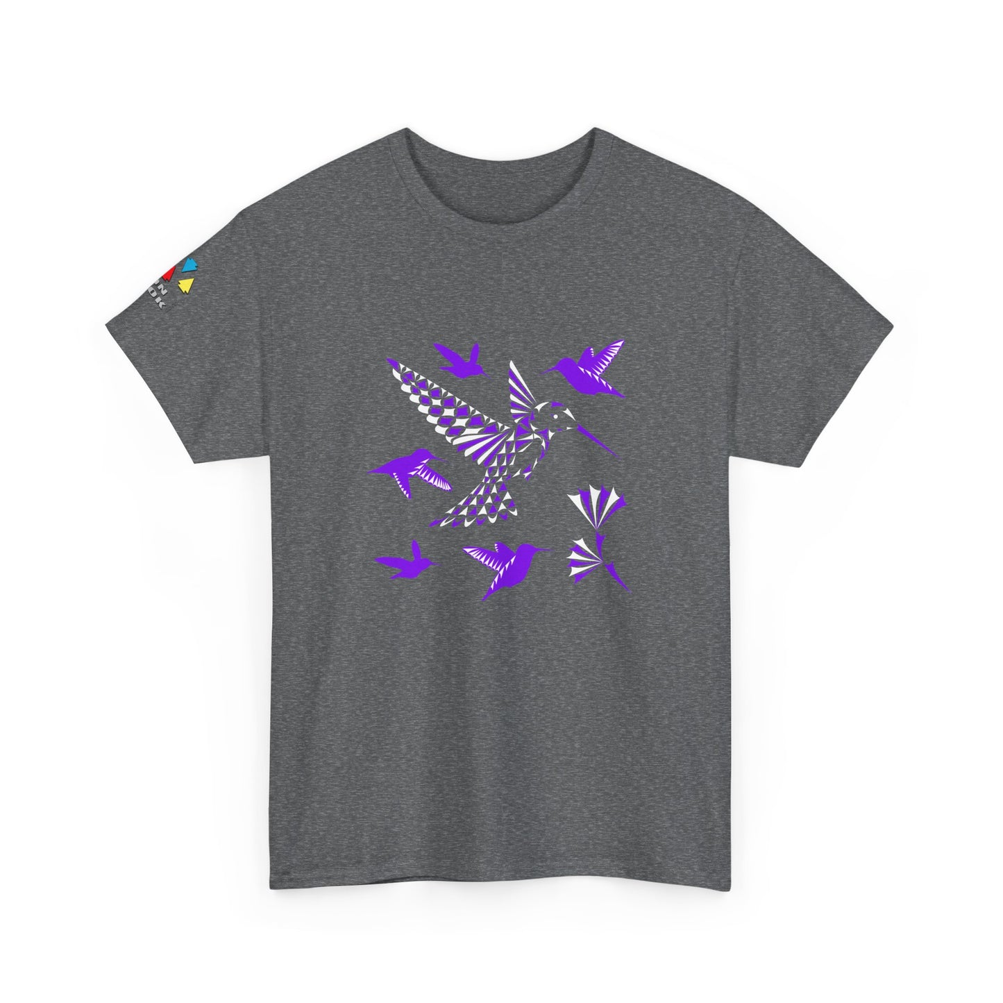 Hummingbird Blessing in Purple Gildan Unisex Tee