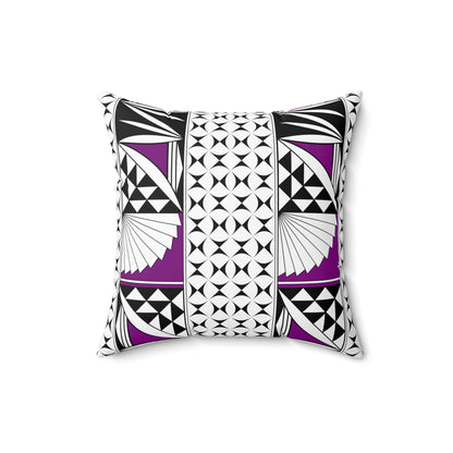 Southwest Sunrise in Purple Square Pillow