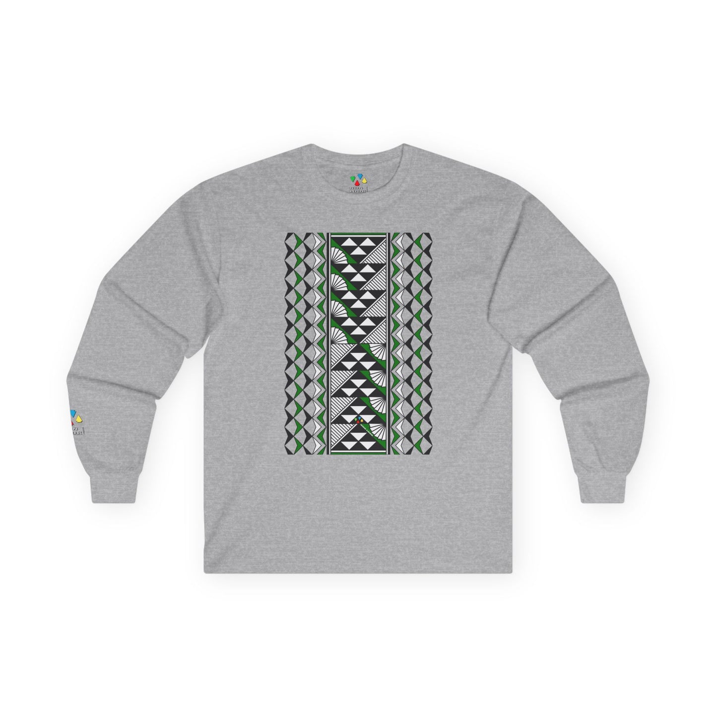Sun and Rain in Green Unisex Long Sleeve Tee