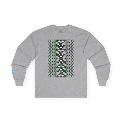 Sun and Rain in Green Unisex Long Sleeve Tee