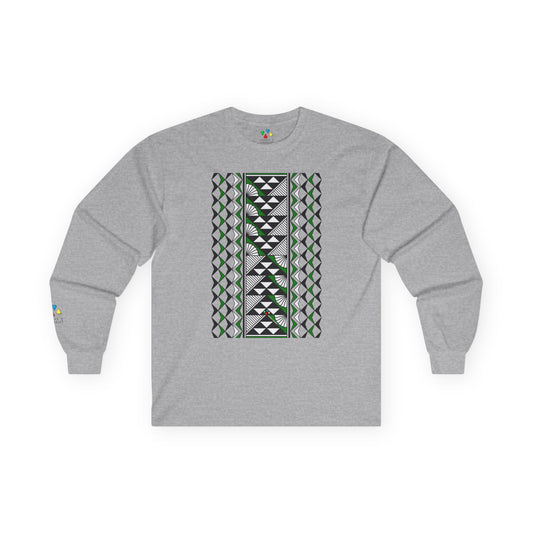 Sun and Rain in Green Unisex Long Sleeve Tee