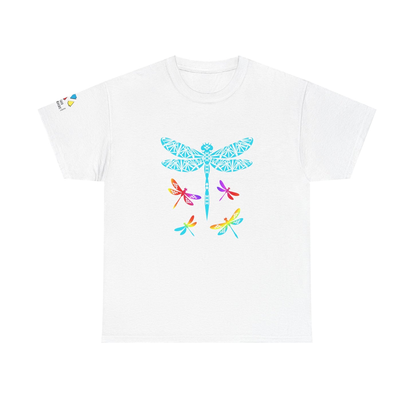 Rainbow Native Dragonfly Gildan Unisex Tee