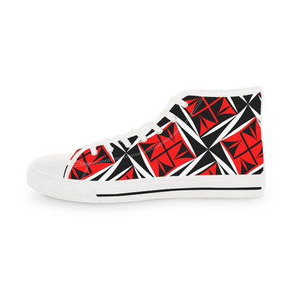 Sacred Winds in Red High Top Sneakers