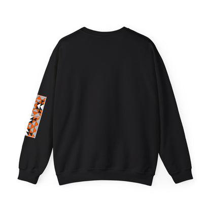 Sacred Mountains in Orange Unisex Sweatshirt
