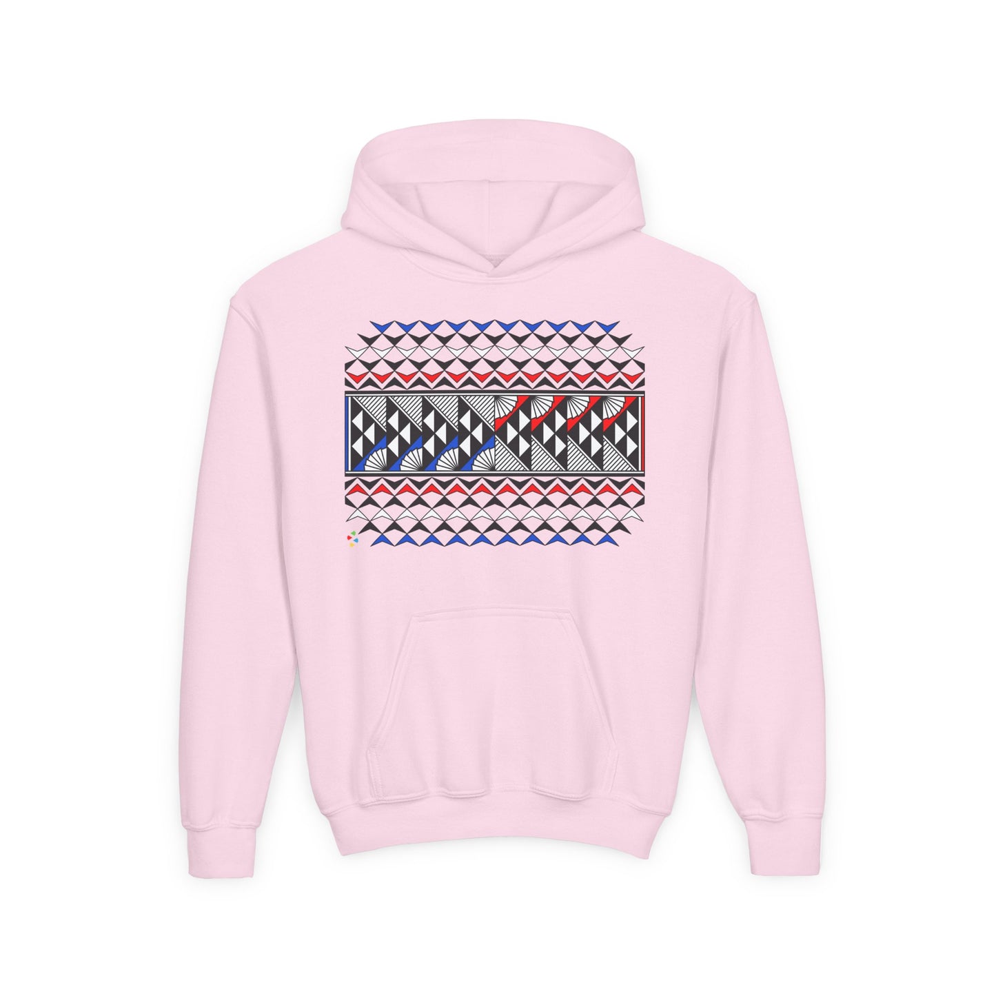 Red/White/Blue Rain and Sun Youth Heavy Blend Hooded Sweatshirt
