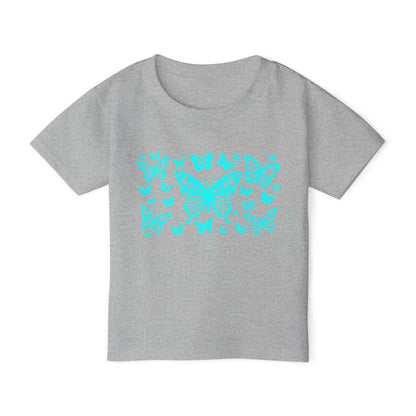 Turquoise Native Butterflies Toddler T-Shirt