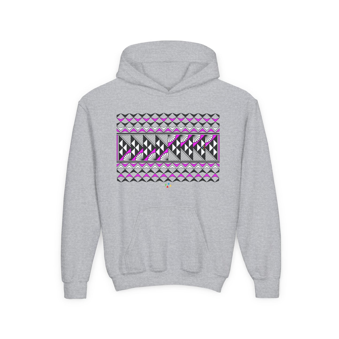 Pink Rain and Sun Youth Heavy Blend Hooded Sweatshirt