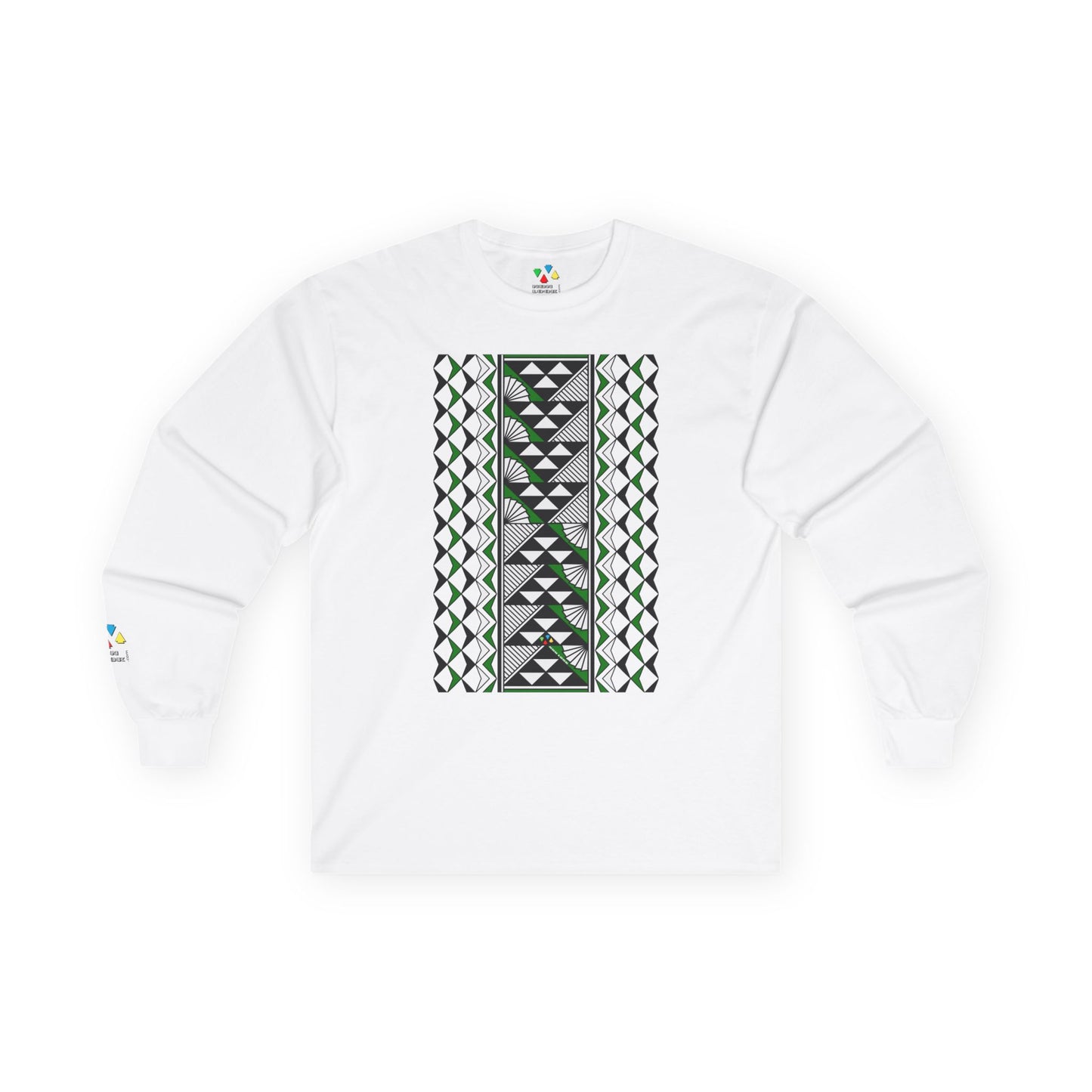 Sun and Rain in Green Unisex Long Sleeve Tee