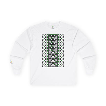 Sun and Rain in Green Unisex Long Sleeve Tee