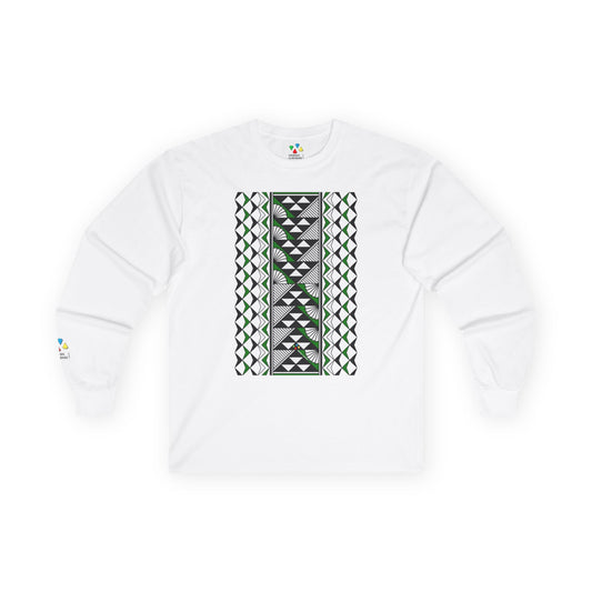 Sun and Rain in Green Unisex Long Sleeve Tee