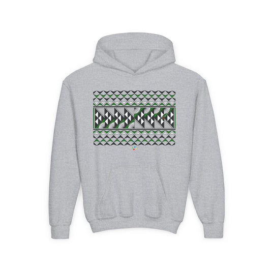 Green Rain and Sun Youth Heavy Blend Hooded Sweatshirt