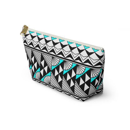 Sun  and Rain in Turquoise Pouch w T-bottom