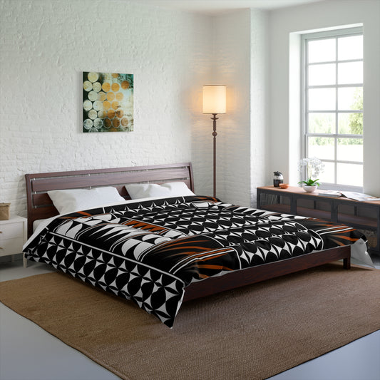 Southwest Feather Blessing in Rust Comforter