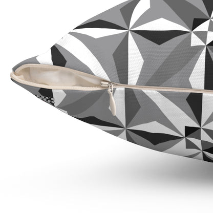 Morning Star in Gray Square Pillow