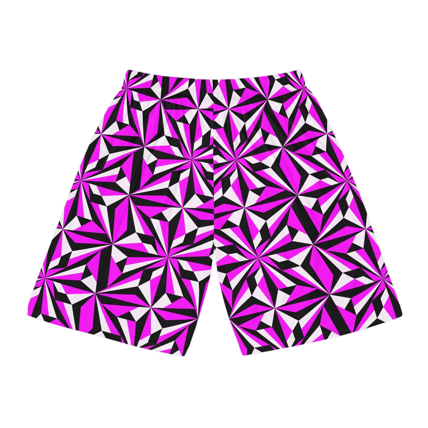 Desert Flowers in Pink Basketball Shorts