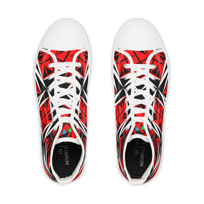 Sacred Winds in Red High Top Sneakers