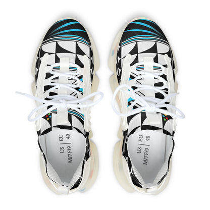 Feather Blessing in Turquoise Women's Mesh Sneakers