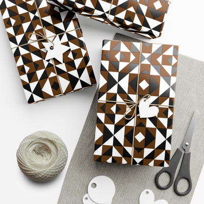 Brown Sacred Mountains Gift Wrap Papers
