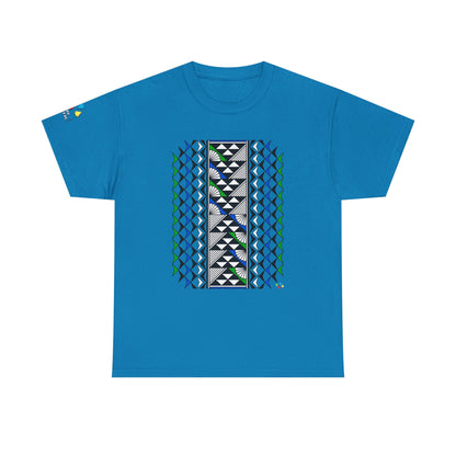 Sun and Rain in Blue/Green Gildan Unisex Tee