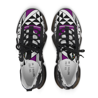 Southwest Sunrise in Purple Women's Mesh Sneakers