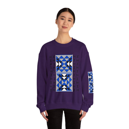 Sacred Mountains in Blue Unisex Sweatshirt