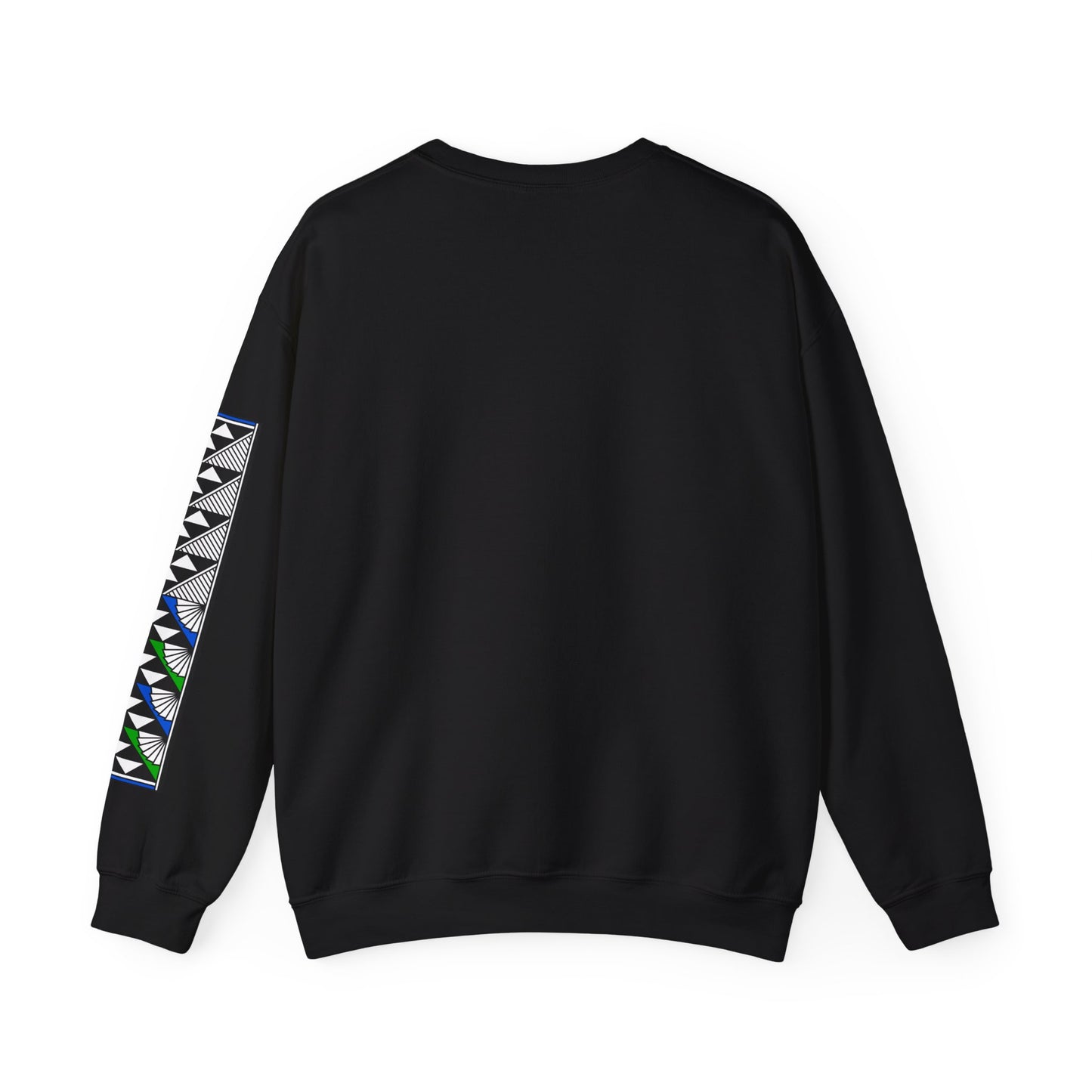 Sun and Rain in Green/Blue Unisex Sweatshirt