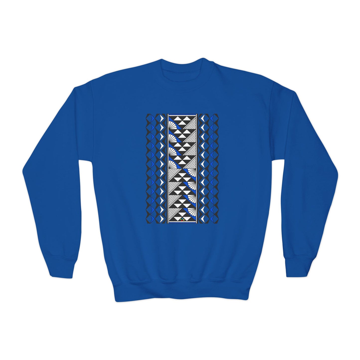 Rain and Sun in Blue Youth Crewneck Sweatshirt