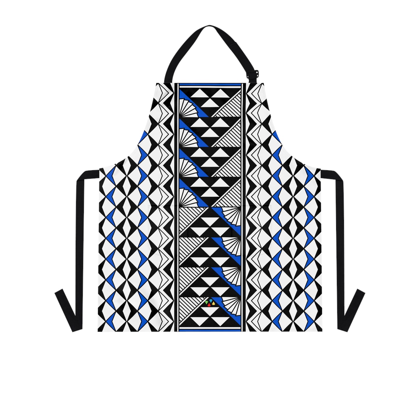 Blue Native Sun and Rain Two Pocket Apron