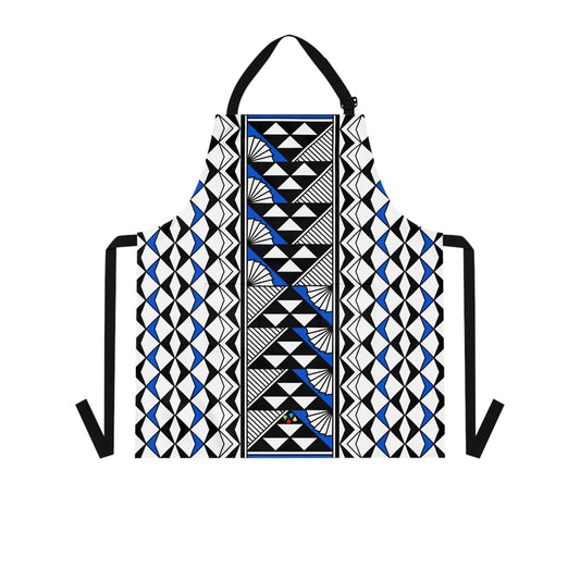 Blue Native Sun and Rain Two Pocket Apron