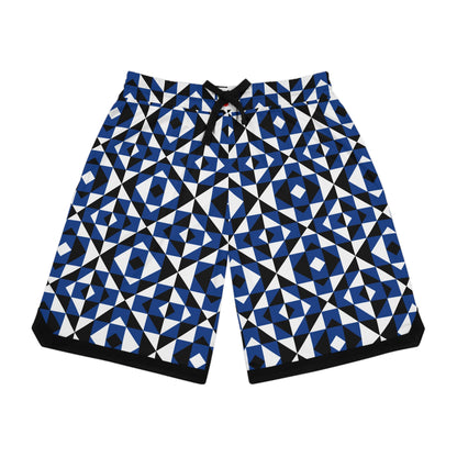 Blue Sacred Mountains Basketball Rib Shorts